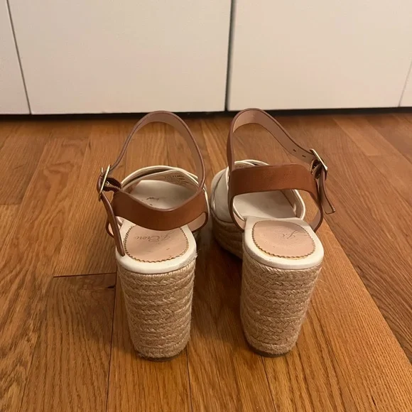 J.Crew Two Tone Platform Espadrille Heel Sandals - Picture 4 of 7